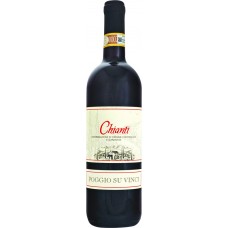 Красное вино Chianti su vinci сухое 0.75л